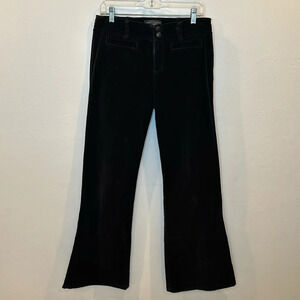 Sanctuary by Anthropologie black velvet wide leg jean